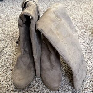 Madden Girl Suede Tan Boots